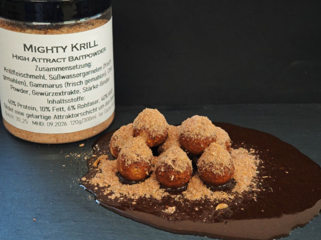 Mighty Krill High Attract Baitpowder, 120 gr